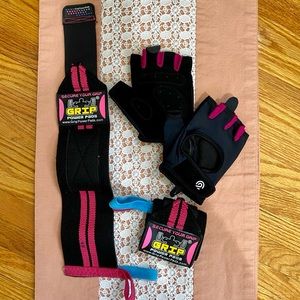 Set: Wrist Wraps & Weightlifting Gloves (Ladies)